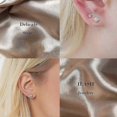 thumbnail image 5 of Silver Stud Earrings For Women, Hypoallergenic Sterling Silver Stud Earrings With Sparkly Gift, 5 of 5