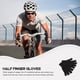 thumbnail image 5 of GOOHOCHY Guantes negros de protección solar para medio dedo, manopla de entrenamiento, guantes cortos de protección UV para arte de uñas, ciclismo al aire libre, escalada, 5 of 8
