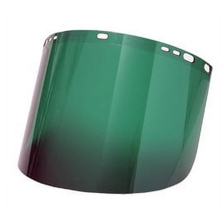 Radnor 9 3/4 X 19 X .060 Green Shade 3 Polycarbonate Faceshield (4 Pack)