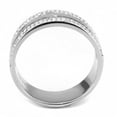 thumbnail image 3 of Rings for Women Silver 316L Stainless Steel DA366 - AAA Grade Cubic Zirconia in Clear, 3 of 6