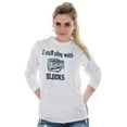 thumbnail image 4 of Play With Blocks Car Engine Mechanic Long Sleeve TShirt Men Women Brisco Brands 2X, 4 of 6