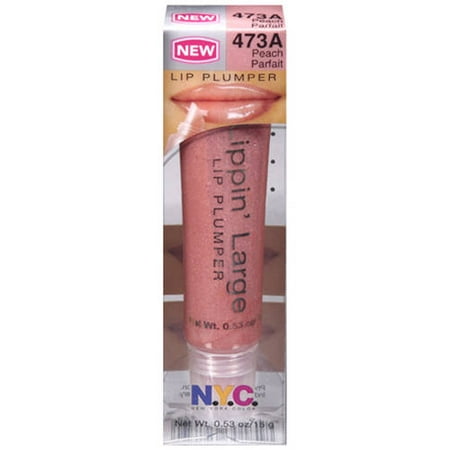 N.Y.C. New York Color Lippin' Large Lip Plumper, 473A Peach Parfait, 0.53 oz