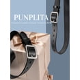 thumbnail image 2 of Punplita Women's Belts for Jeans Genuine Leather Black Belt with Silver Buckle, 2 of 6