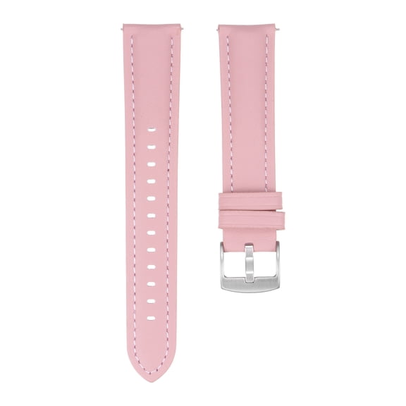 Uxcell Leather Watch Band 20mm Quick Release Genuine Leather Replacement Watch Straps for Men Women, Pink