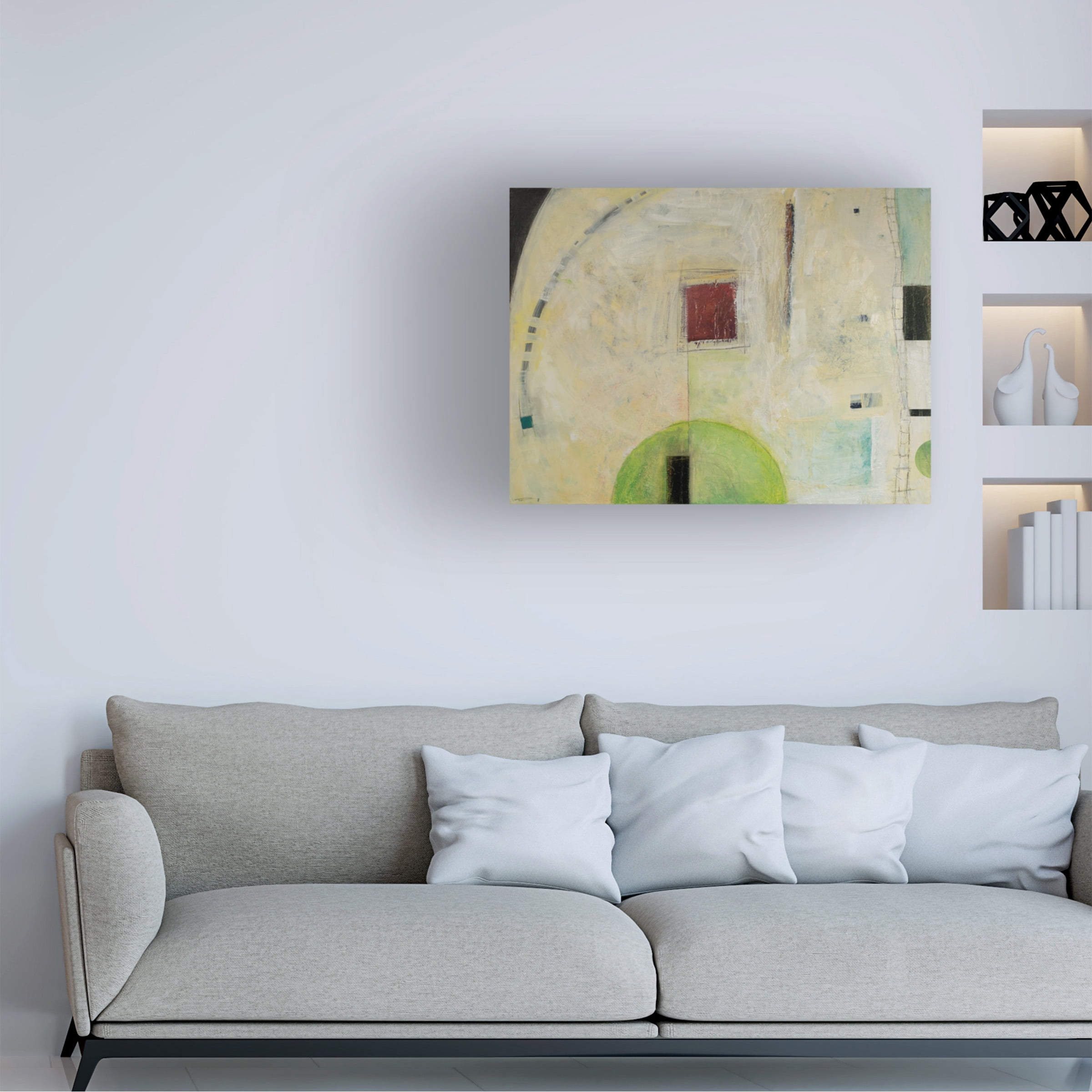Canvas Wall Art - Tim Nyberg 'Fool Under The Hill' Wall Art for Living Room, Bedroom, or Office DÃ©cor by Trademark Fine Art - 47 x 35 Inches