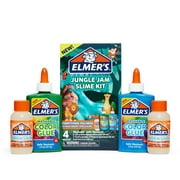 Elmers Jungle Jam Slime Kit, Creates Color Slime, Includes Liquid Glue and Slime Activator, 4 Count