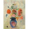 thumbnail image 2 of Redon, Odilon 15x18 Black Ornate Wood Framed with Double Matting Museum Art Print Titled - Large Vase with Flowers, 2 of 4