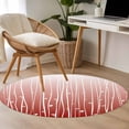 thumbnail image 4 of Round Rugs 4Ft, Retro Flower Round Area Rug Washable Indoor Throw Carpet, Geometric Stripes Gradient Tree Leaf Soft Non Slip Circle Rug for Kitchen Nursery Room Home Decor Aesthetic, 4 of 8