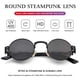 thumbnail image 5 of Gafas de sol AIEYEZO Steampunk con montura redonda de metal 100% UV400, 5 of 7