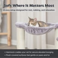thumbnail image 4 of TRIXIE Baza Jute 19.7" Cat Scratching Posts with Hammock & Hanging Cat Toy, Gray, 4 of 6