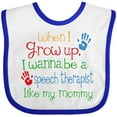 thumbnail image 3 of Inktastic Speech Therapist Like Mommy Boys or Girls Baby Bib, 3 of 4