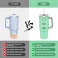 thumbnail image 5 of Cup Protector Sleeve Slip Resistant All Wrapped Detachable Silicone Water Cup Boot for 30oz Cups Green, 5 of 5