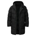 thumbnail image 5 of Gibobby Chamarra hombre casual chamarra acolchada para hombre, ligera, con capucha, resistente al viento, con aislamiento reciclado(Negro,XG), 5 of 5