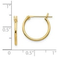 thumbnail image 3 of Real 14kt Yellow Gold Madi K 1.25mm Hoop Earrings; for Adults and Teens; for Women and Men, 3 of 3