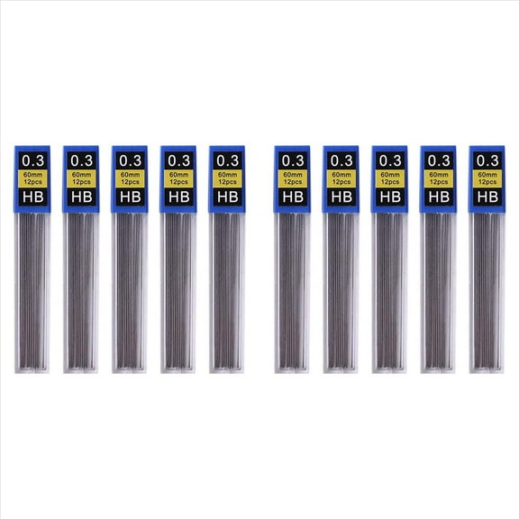 10Pcs Pencil Lead Refill, Pencil Refill Office Writing Accessories Pencil Student Stationery Pencil Refills(0.3mm)