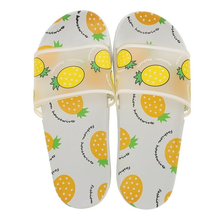 

NUOLUX 1 Pair Summer Women Beach Sandals Slipper Beach Shoes Indoor Slipper Beautiful Pattern Summer Slipper for Women (Pineapple Patetrn 38 23.5CM 6.5US 4UK 37.5EU 9.2355 Inch)