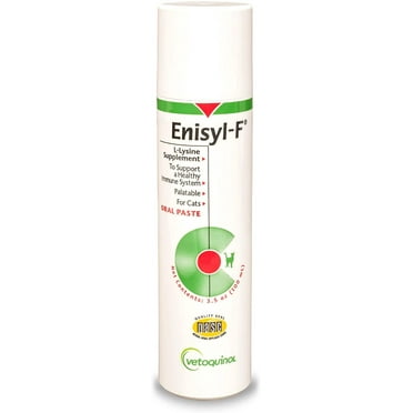 Vetoquinol Enisyl-F Oral Paste: L-Lysine Supplement for Cats - Tuna Flavor, 3.4oz 100mL Pump