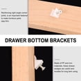 thumbnail image 5 of 100 Pcs Drawer Wedges Cabinet Bottom Support Brackets Dresser Reinforcement(45 Degree Angle), 5 of 6