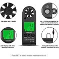 thumbnail image 3 of Handheld digital anemometer for measuring wind speed, measuring wind speed, temperature and maximum/average/current speed, accuracy, measuring for windsurfing, 3 of 5