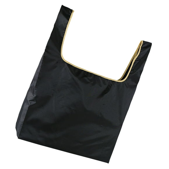 CTIRCHIU 1Pc Oxford Fabric Shopping Pouch Reusable Foldable Bags for Groceries and Travel Black