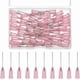 thumbnail image 1 of 60 agujas dispensadoras de punta roma de 20G con conector Luer Lock, 4,24 cm de largo, de plástico rosa, para fluidos. Puntas de precisión con pasador de acero inoxidable 201., 1 of 9