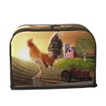 thumbnail image 2 of Fotbe Country Farm Morning Rooster for Two Slice Toaster Cover, Fingerprint Protector, Super Soft Appliance Cover And Dust Cover,Bread Dust Cover & Fingerprint Protection, 2 of 7
