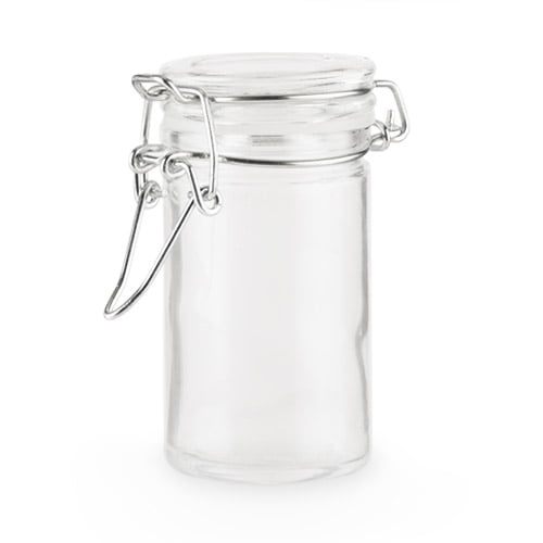 Mini Glass Clamp Jar Set Of 18 Com Mini Glass Clamp Jar Set Of 18, Mini Spice Jar With Clamp