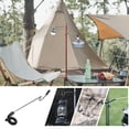 thumbnail image 4 of 3Pcs Outdoor Light Pole Hooks Stainless Steel Hooks Multi- function Camping Hooks, 4 of 6