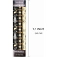 thumbnail image 6 of LeZakaa Black Gold Christmas Wrapping Paper Mini Roll, Reindeer Snowflake Tree Grid Metallic Foil Holiday Gift Wrap, DIY Craft, for Xmas Winter Party, 17 x 120 inches, 3 Rolls, 6 of 14