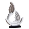 thumbnail image 2 of Escultura abstracta, estatua artística moderna, artesanía, estatuilla decorativa, adorno de mesa para oficina, sala de estar, entrada, decoración del Estilo B, 2 of 8