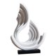 thumbnail image 2 of Escultura abstracta, estatua artística moderna, artesanía, estatuilla decorativa, adorno de mesa para oficina, sala de estar, entrada, decoración del Estilo B, 2 of 8