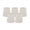 Natural, variant on Set of 2 Off White Linen Clip On Chandelier Lamp Shades, 3.5-inch by 4.5-inch by 4.5-inch