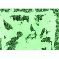 thumbnail image 1 of Ahgly Company Indoor Rectangle Abstract Emerald Green Modern Area Rugs, 2' x 3', 1 of 4