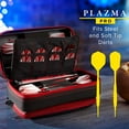 thumbnail image 2 of Casemaster Plazma Pro Dart Case Black with Ruby Zipper and Phone Pocket, 2 of 10