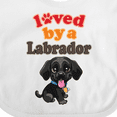 thumbnail image 4 of Inktastic Labrador Retriever Dog Black Lab Boys or Girls Baby Bib, 4 of 4