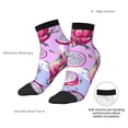 thumbnail image 4 of Uemuo Dragon Fruit Printed Crew Socks, Moisture-Wicking Socks, Athletic Socks for Men Breathable Cushion Socks Casual Sport Socks for Running Traveling, 4 of 6