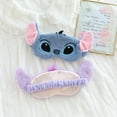 thumbnail image 2 of HELANHO Cartoon Stitch Plush Eye Mask, Soft Sleeping Blindfold for Office, Travel and Home QQH63-1248, 2 of 5