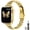 Gold, variant on ZYX Slim Metal Band for Apple Watch, Women's 14mm Thin Metal Strap with Tool, Black, 44mm/45mm/46mm/49mm/42mm(series 1 2 3)