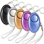 Safe Sound Personal Security Alarm - 5 Pack 140dB Safety Siren for Emergency Alarm with LED Flashlight for Night Runner