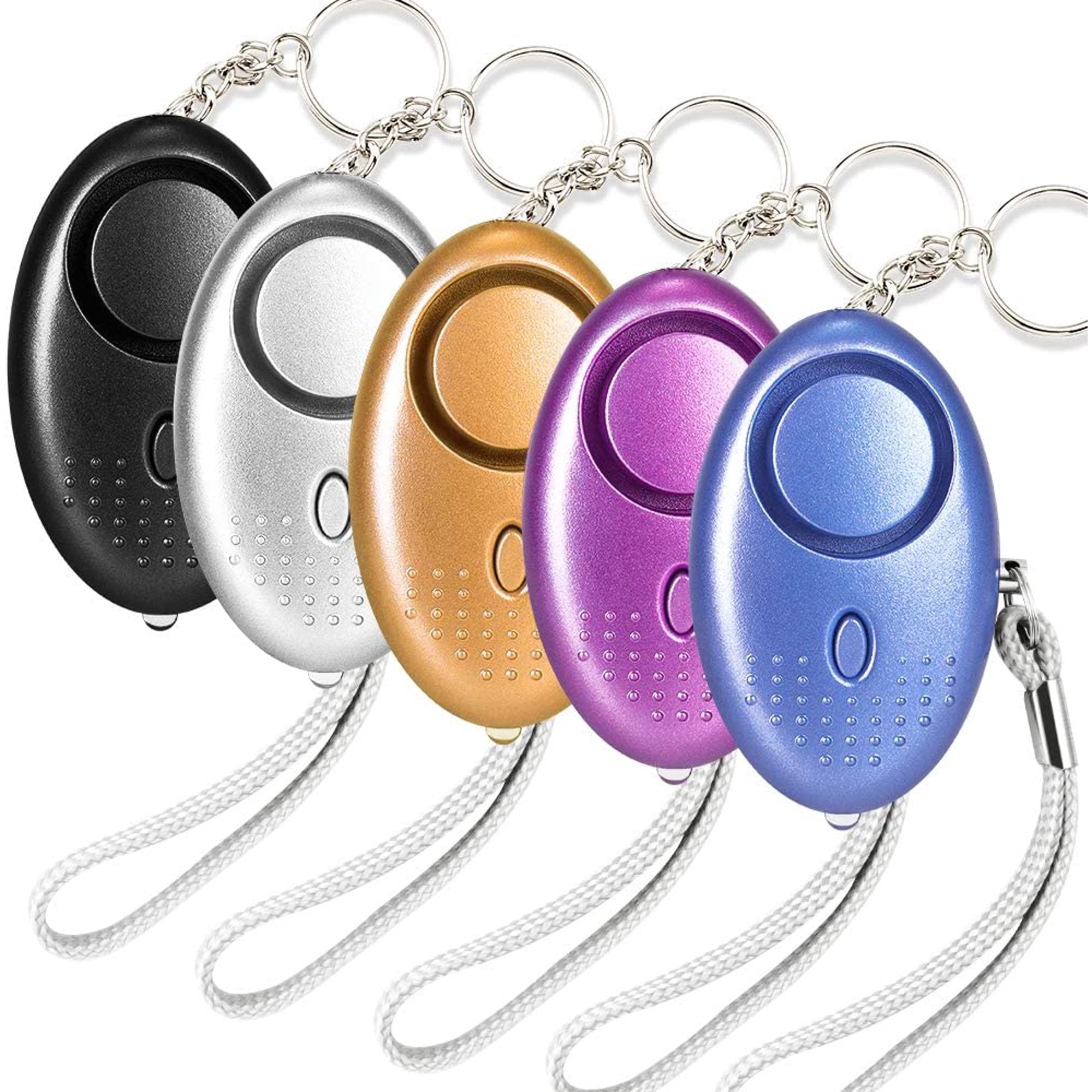 Safe Sound Personal Security Alarm - 5 Pack 140dB Safety Siren for Emergency Alarm with LED Flashlight for Night Runner