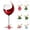 Green, variant on Wentin Reduced Jewelry Sets Wine Glass Charms Markers Set Of 6 Tags Identification Wine Charms For Stem Glasses Wine Name Tag For Tasting Party Wedding Decoration
