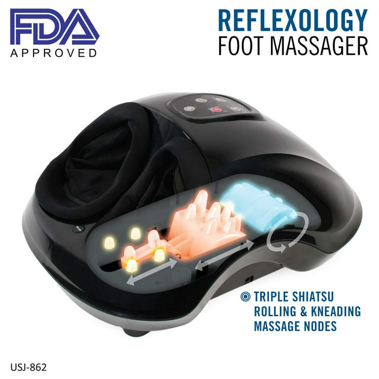 Premium Heated Electric Foot Massager with 54 Massage Nodes – Gadfever