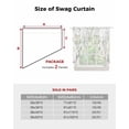 thumbnail image 6 of Sage Green Trees Swag Valances for Windows, Green Eucalyptus Leaves Rod Pocket Sheer Valances for Large Windows, Swag Toppers Light Filtering for Kitchen Living Room 2 Panels 36''x63'', 6 of 6