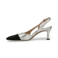 thumbnail image 3 of 27 EDIT Naturalizer Women's Ilyssa Slingback Pump Silver Leather 5.5M, 3 of 5