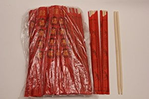 Foodie99,Disposable Best Quality Bamboo Chopsticks 9" Long,Individually wrapped 