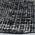 thumbnail image 3 of Safavieh Abstract Delia Distressed Wool Area Rug, Black/Gray, 4' x 4' Round, 3 of 11