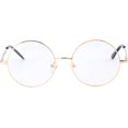 thumbnail image 1 of ORUYROP Vintage Round Prescription ready Metal Eyeglass Frame Clear Lens, 1 of 5