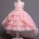 thumbnail image 2 of Vestido de niña con cola de encaje y tutú para banquetes y actuaciones, 2 of 6
