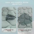 thumbnail image 4 of Non-Slip Memory Foam Bath Mat, Absorbent Machine Washable Bathroom Mat, Machine Washable, Bathroom Shower Mat, Pink, 40 * 60cm, 4 of 5