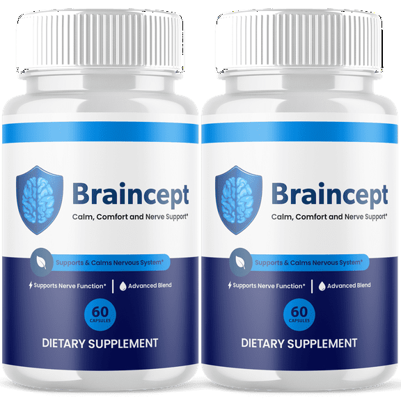 Braincept Advanced Formula Brain Support Pills Maximum Strength Supplement 120 Capsules